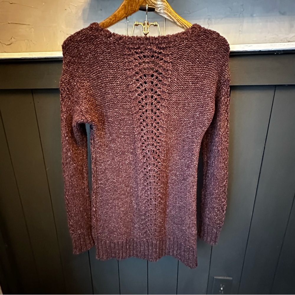 Maurices Womens Purple Tunic Sweater Long Sleeve Pullover size Small - Picture 2 of 12